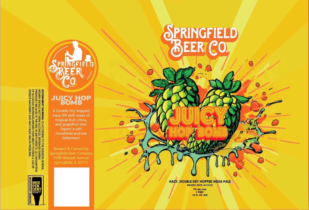 TABC label artwork for Juicy Hop Bomb