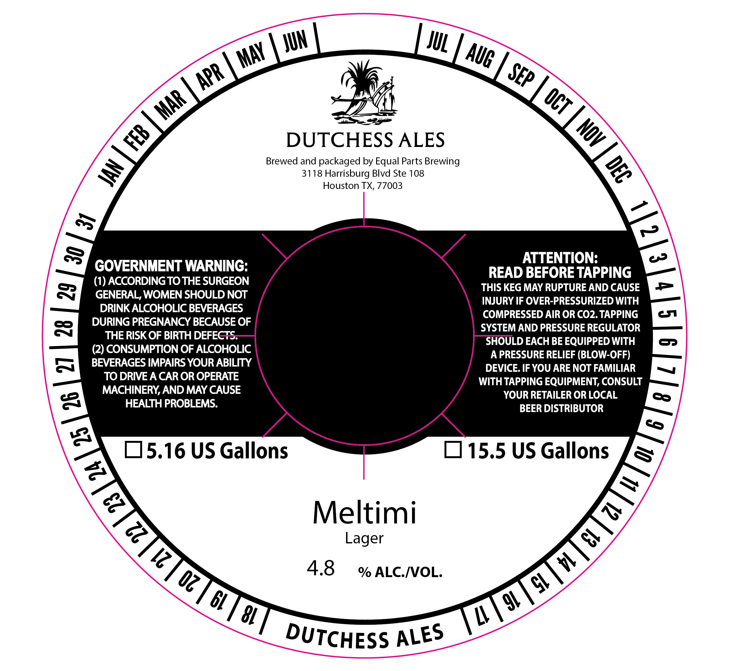 TABC label artwork for DUTCHESS ALES MELTEMI