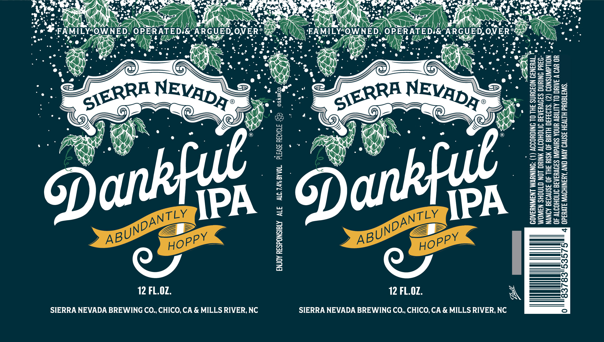 TABC label artwork for Sierra Nevada Dankful IPA