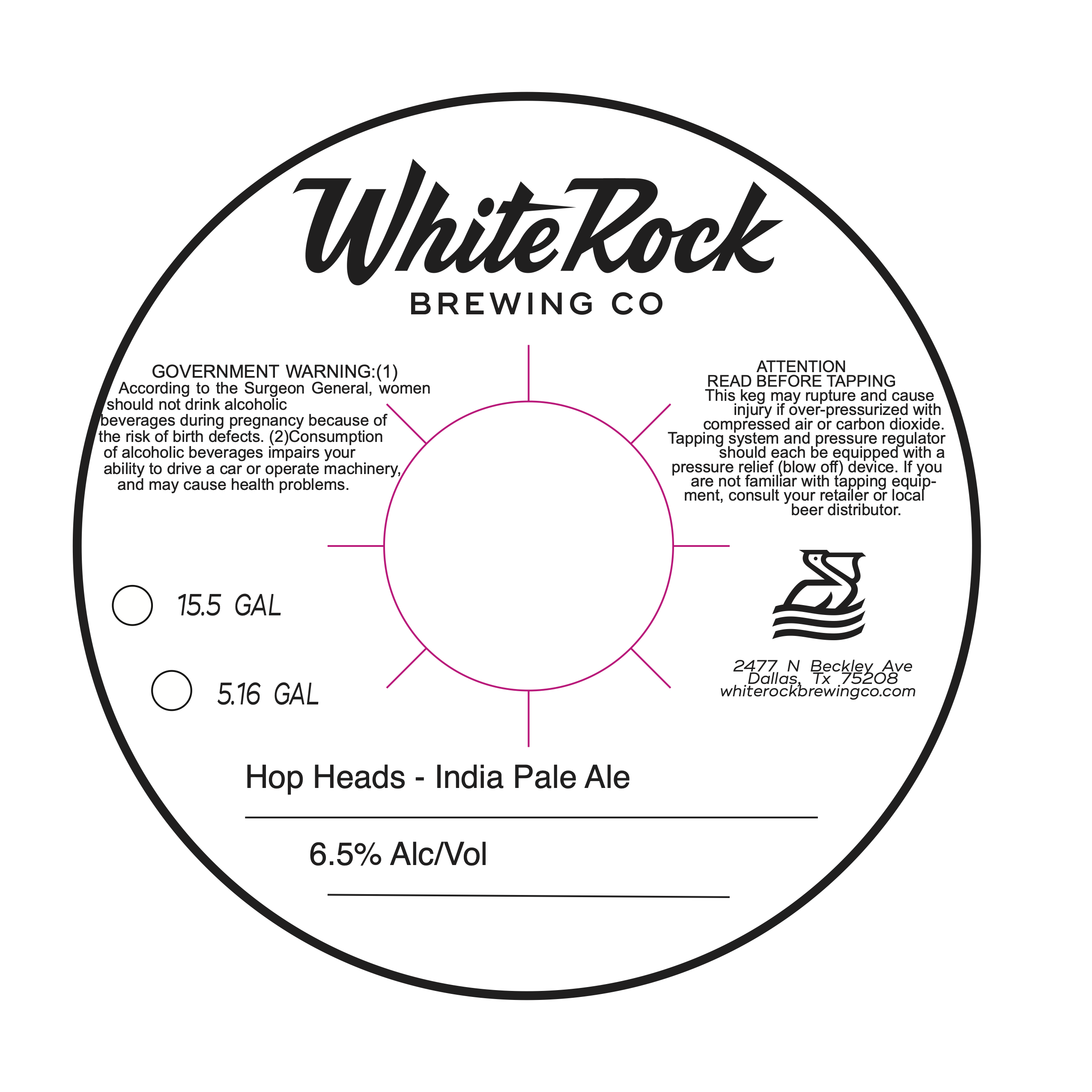 TABC label artwork for Hop Heads