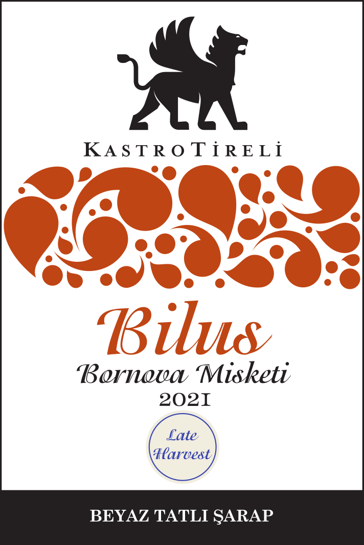 TABC label artwork for Kastro Tireli Bilus 2021 Sweet White Wine