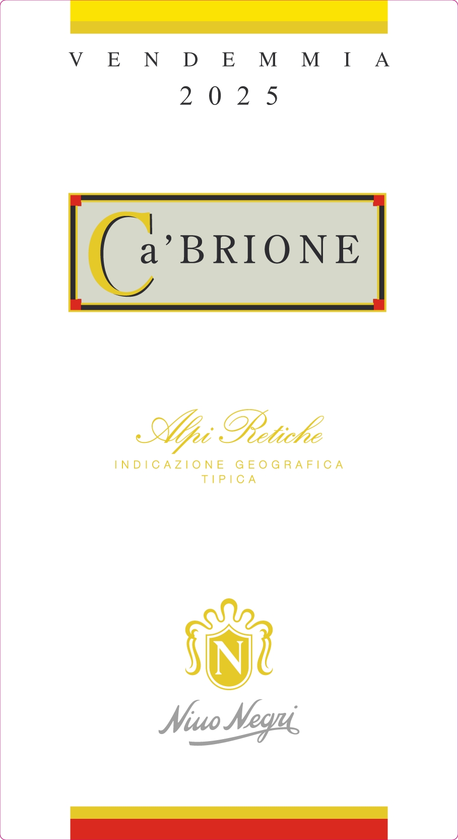 TABC label artwork for Nino Negri Ca'Brione Alpi Retiche