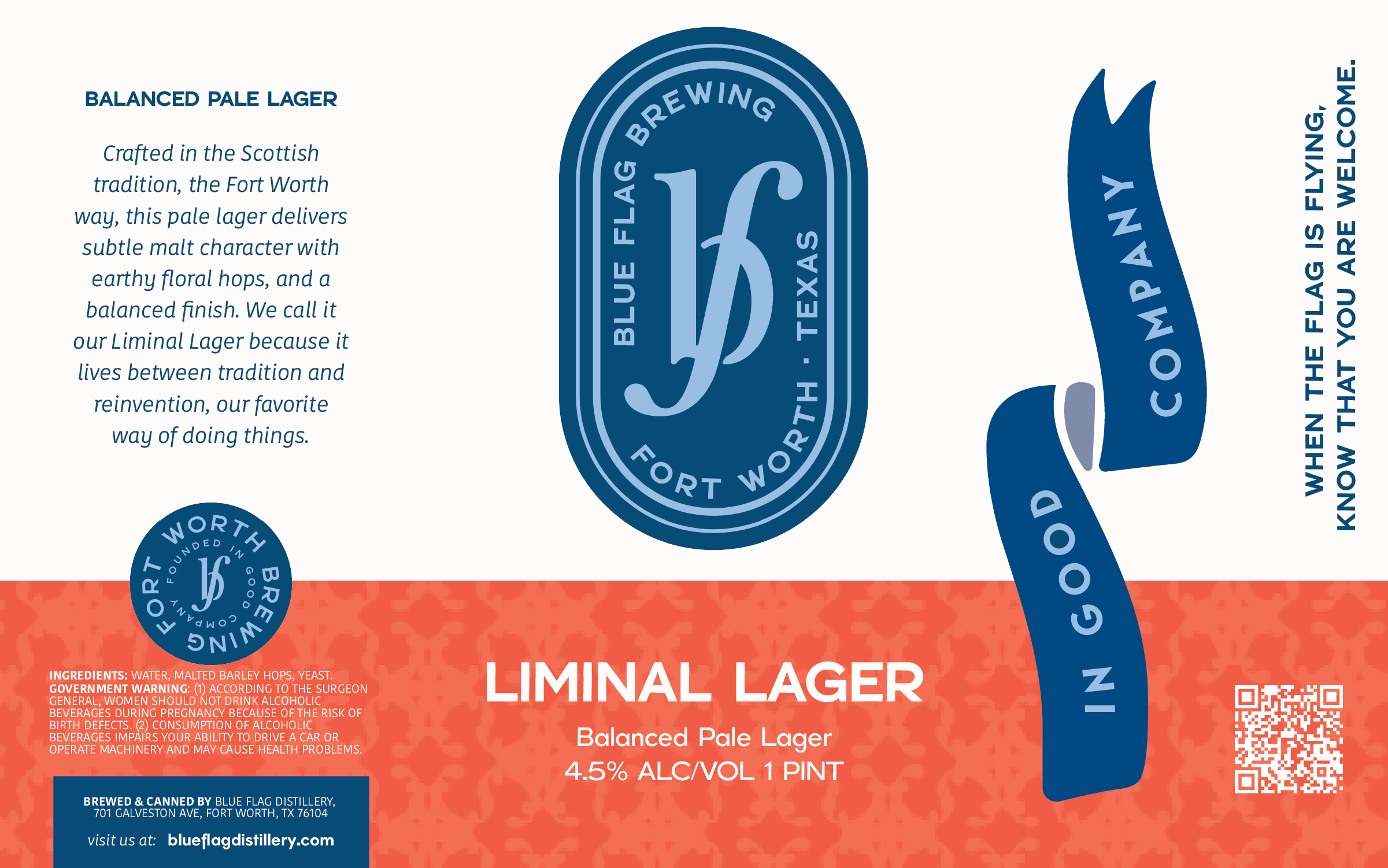 TABC label artwork for Liminal Lager