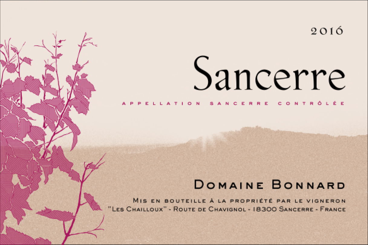 TABC label artwork for Domaine Bonnard Sancerre Rouge