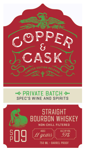 TABC label artwork for Copper & Cask SP-09