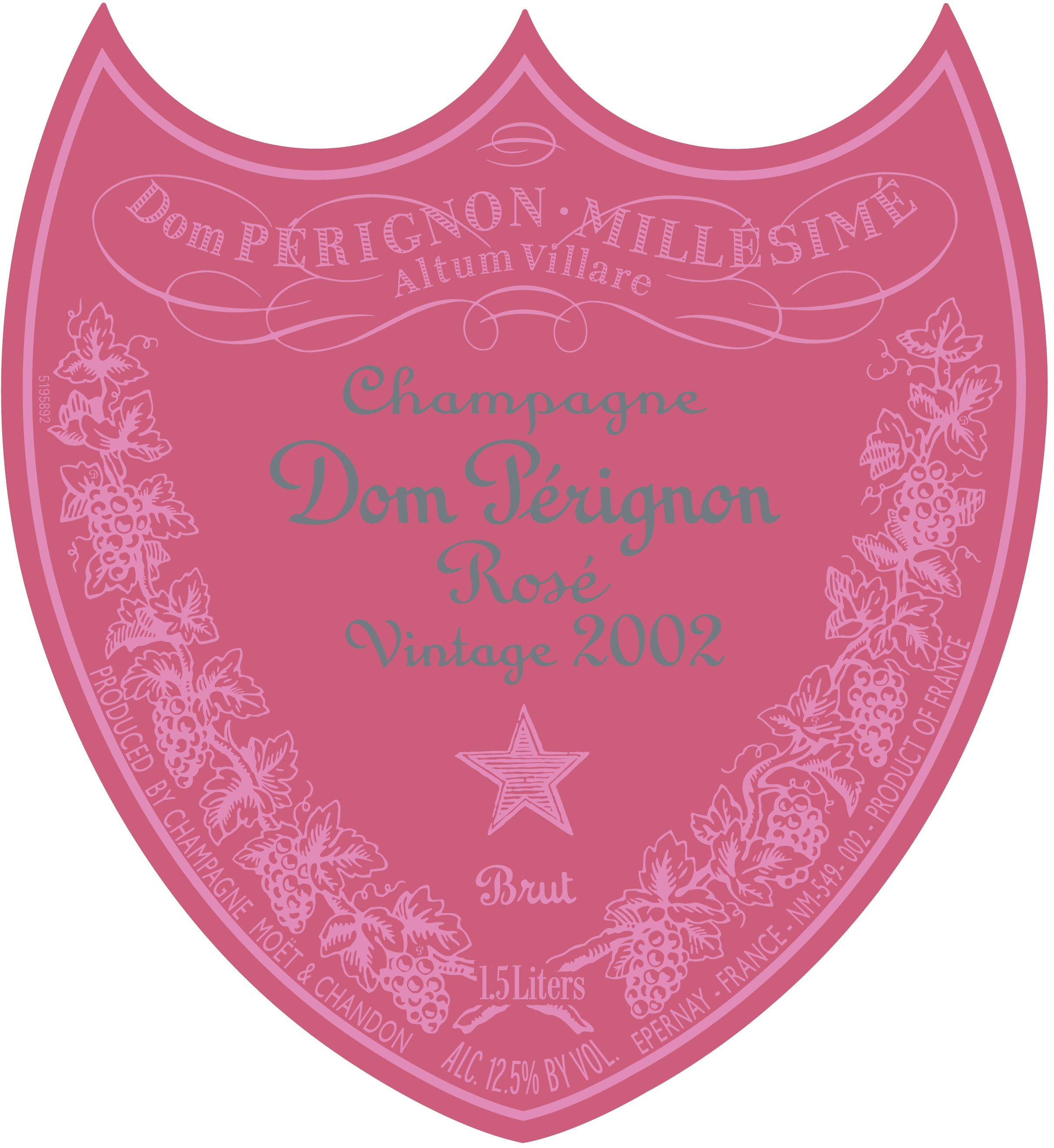 TABC label artwork for DOM PERIGNON P2 ROSE