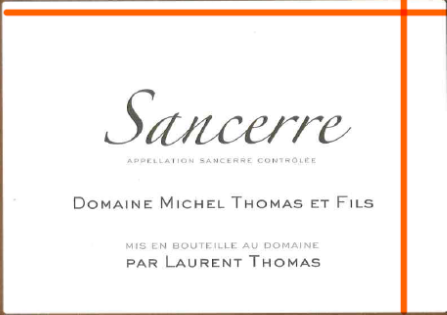 TABC label artwork for Domaine Michel Thomas Sancerre Blanc