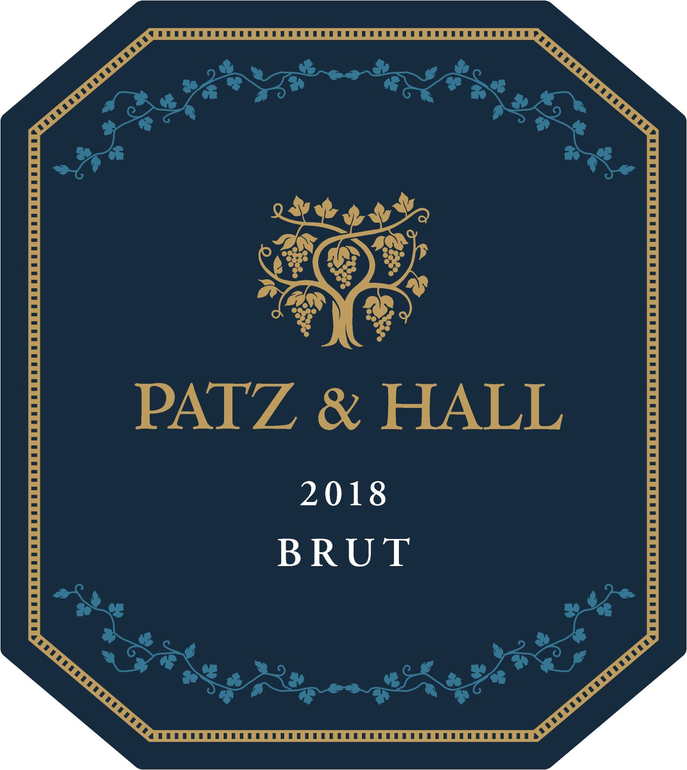 TABC label artwork for Patz & Hall Brut Sparkling Wine Sonoma Coast