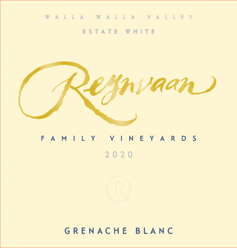 TABC label artwork for Reynvaan Family Vineyards Grenache Blanc