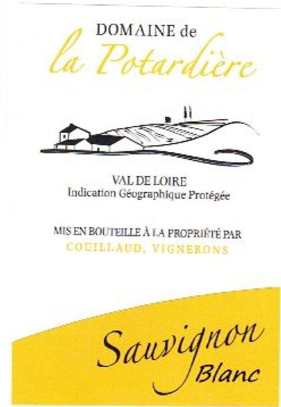 TABC label artwork for Domaine de la Potardiere Sauvignon Blanc