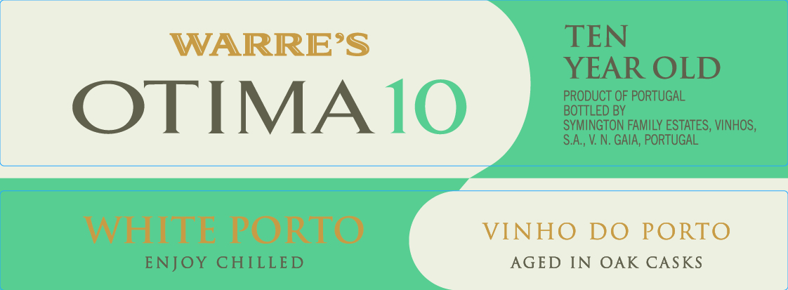 TABC label artwork for Warres, Otima, 10 Year Old White Porto
