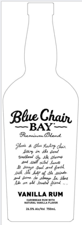 TABC label artwork for Blue Chair Bay Vanilla Rum