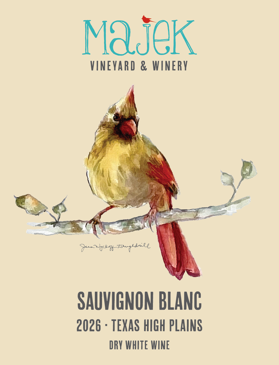 TABC label artwork for Majek Vineyard & Winery Sauvignon Blanc