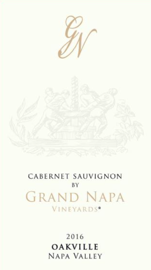TABC label artwork for Grand Napa Vineyards Oakville Cabernet Sauvignon