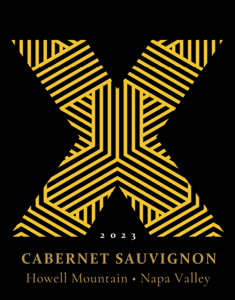TABC label artwork for X Winery Howell Mountain Cabernet Sauvignon
