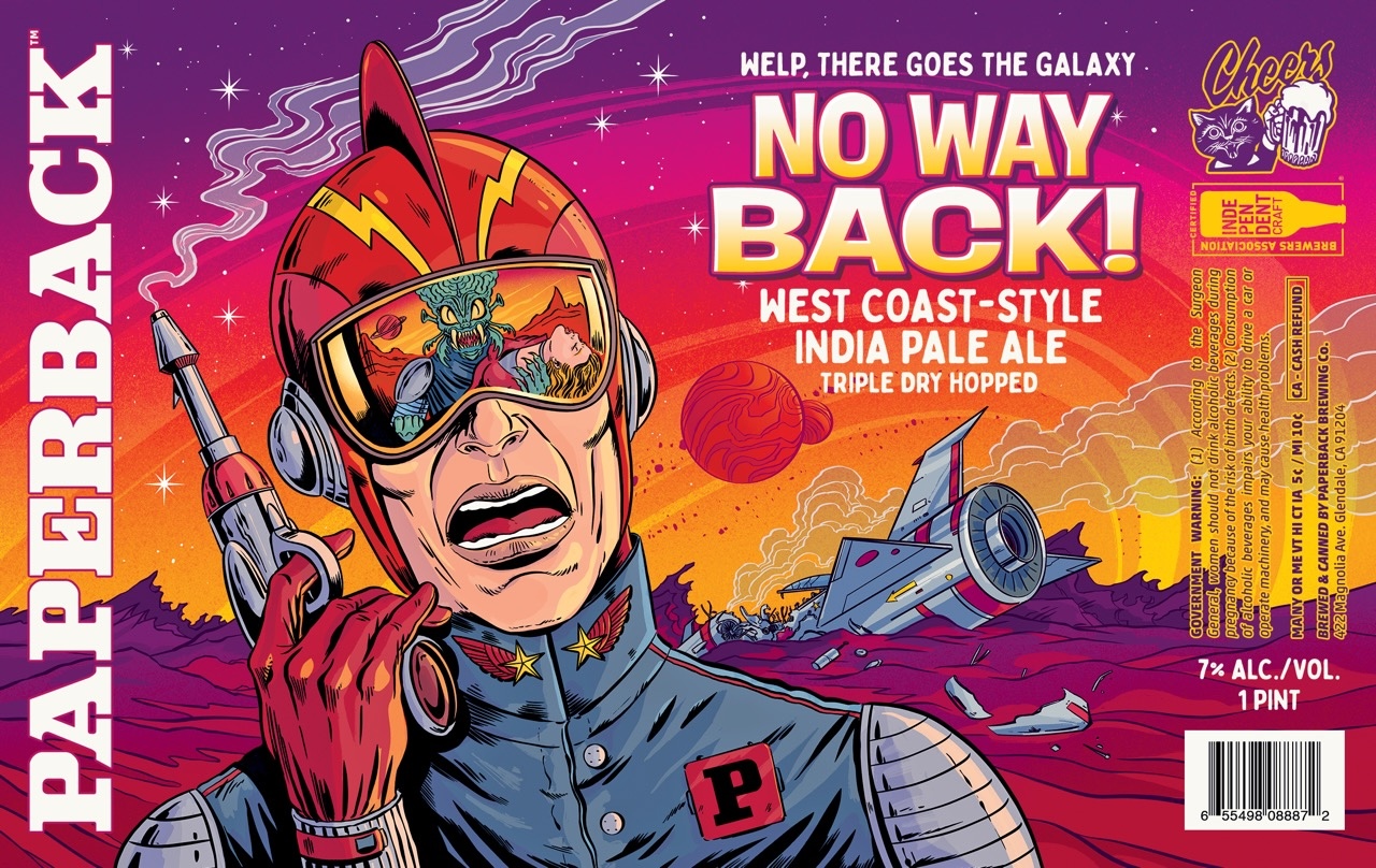 TABC label artwork for No Way Back