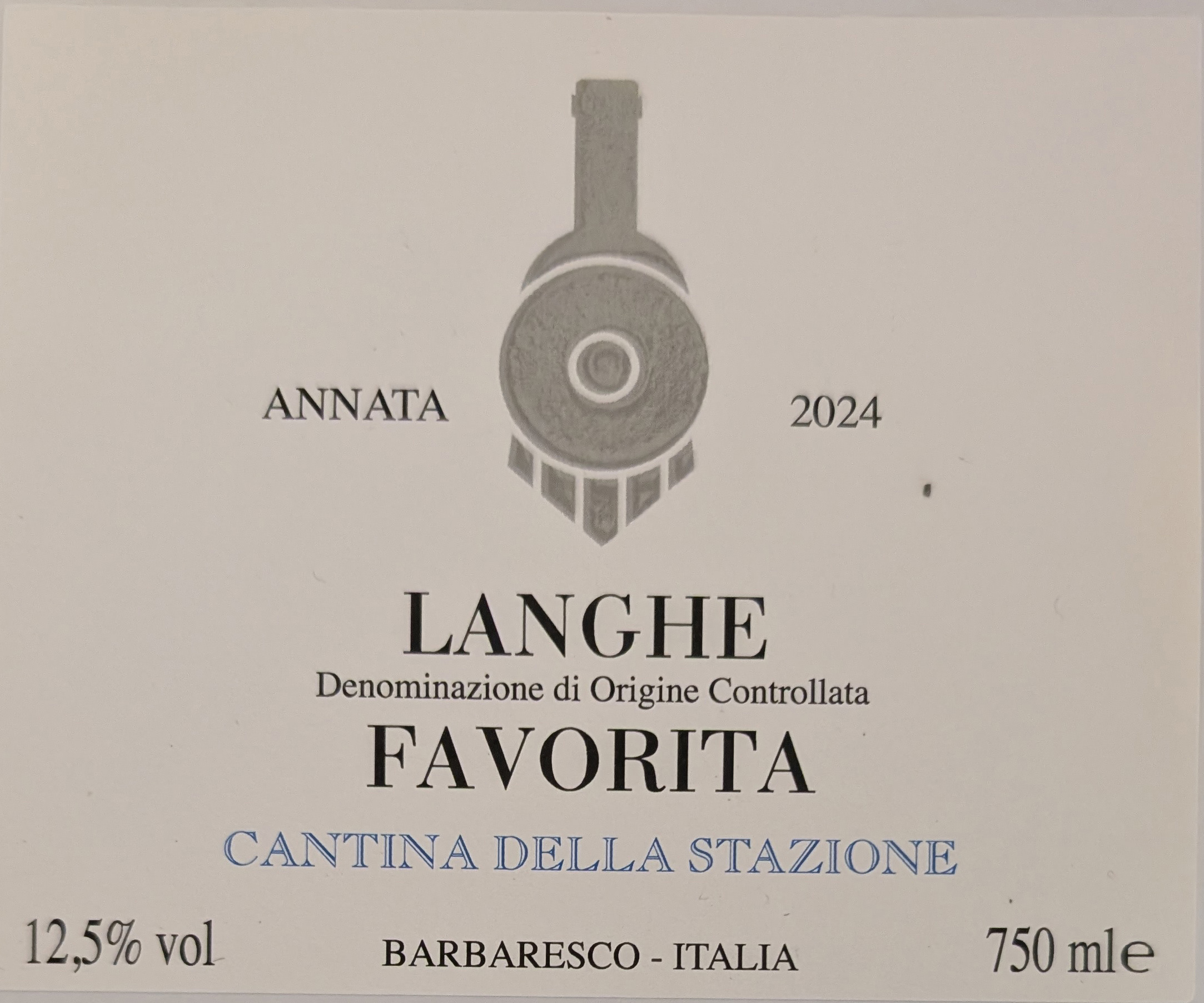 TABC label artwork for David Fletcher, Langhe Favorita