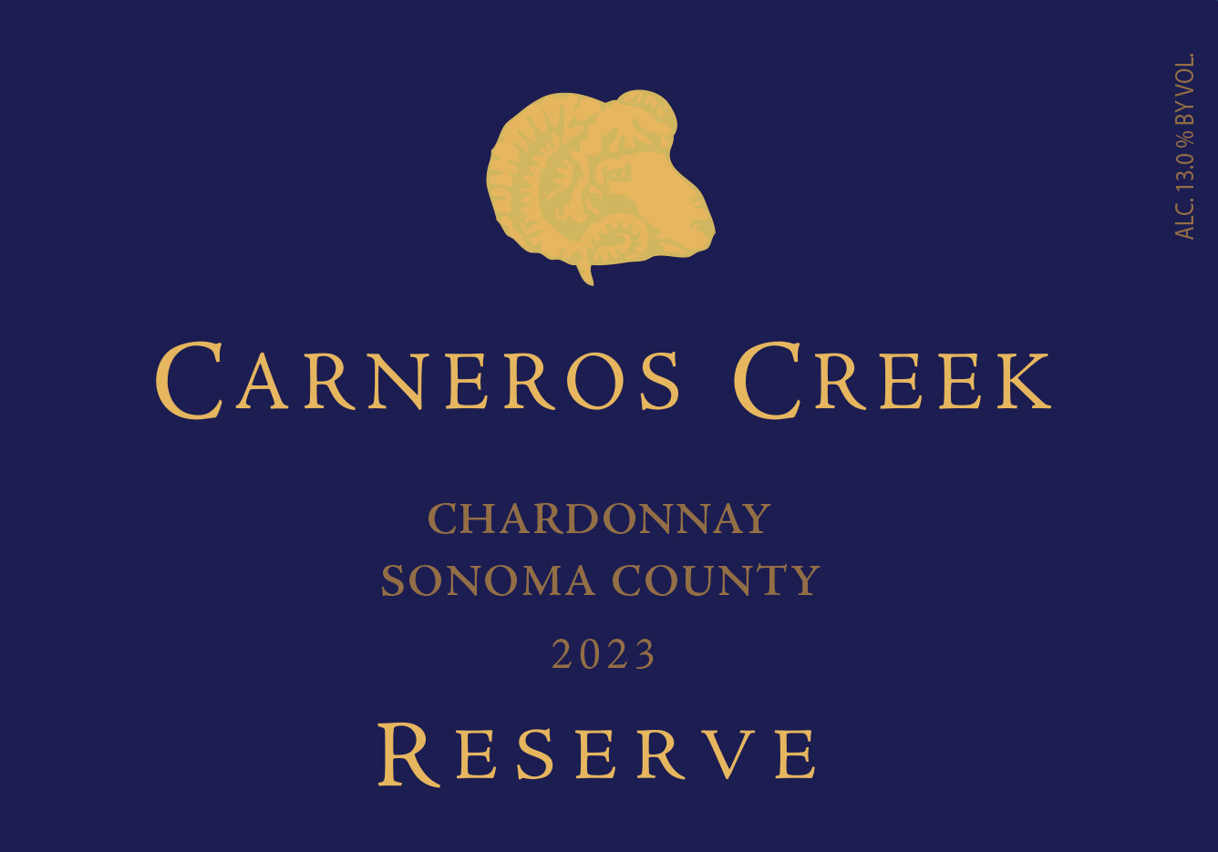 TABC label artwork for Carneros Creek Chardonnay