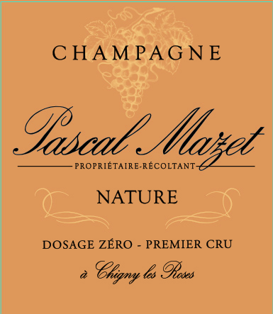 TABC label artwork for Pascal Mazet, Champagne Brut 'Nature' (2015 Base Wine)