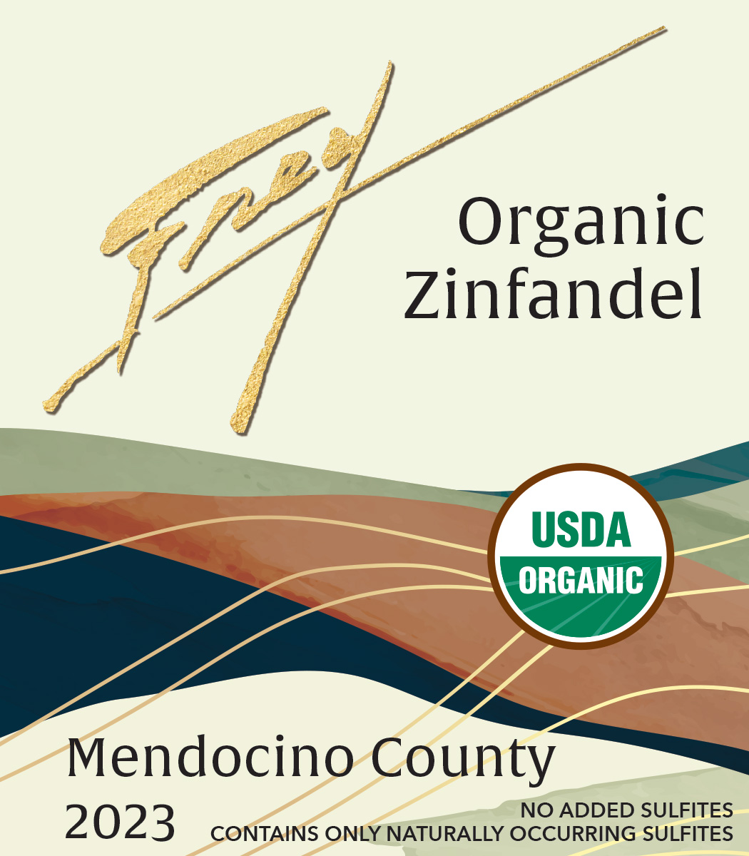 TABC label artwork for Frey Organic Zinfandel 2023