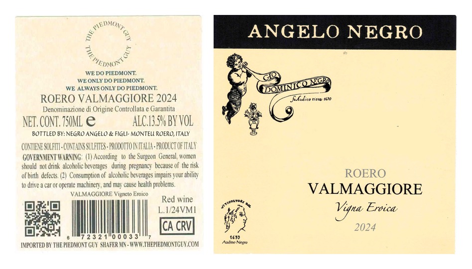 TABC label artwork for NEGRO ANGELO & FIGLI