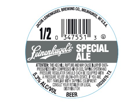 TABC label artwork for Leinenkugel's Special Ale