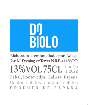 TABC label artwork for Xesteiriña, Rías Baixas Albariño 'Do Biolo'