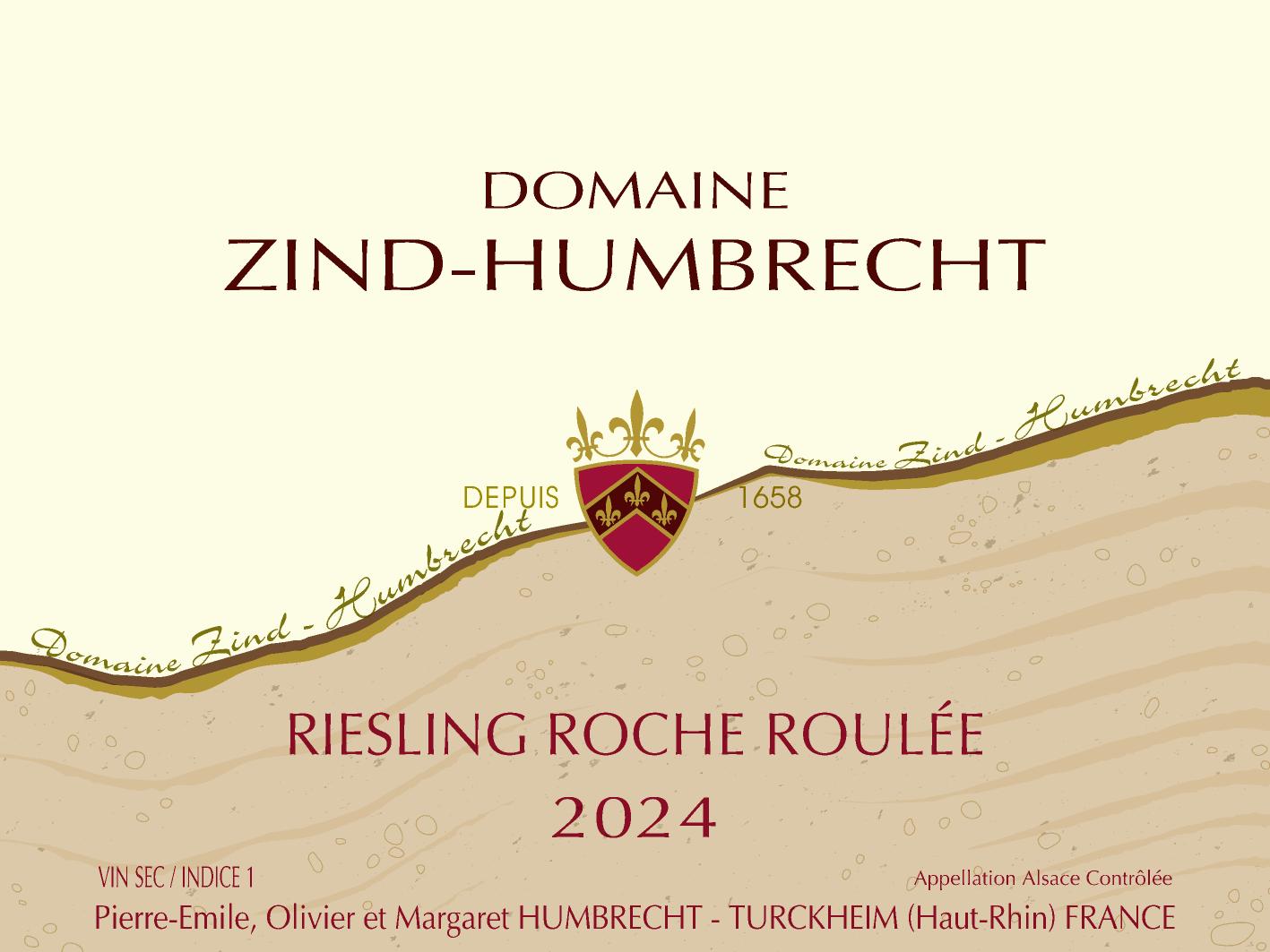 TABC label artwork for Domaine Zind Humbrecht Riesling Roche Roulee