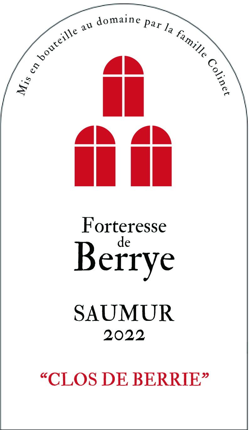 TABC label artwork for Forteresse de Berrye, Saumur rouge "Clos de Berrie"