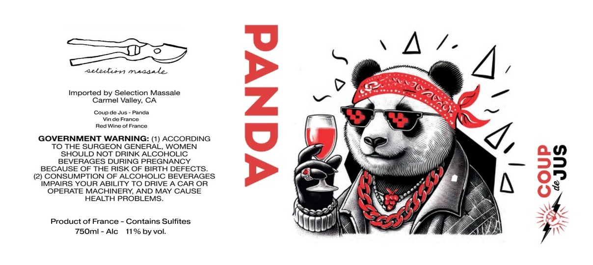 TABC label artwork for COUP DE JUS