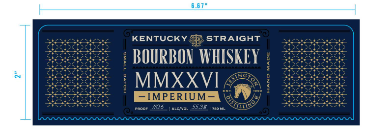 TABC label artwork for Town Branch Imperium