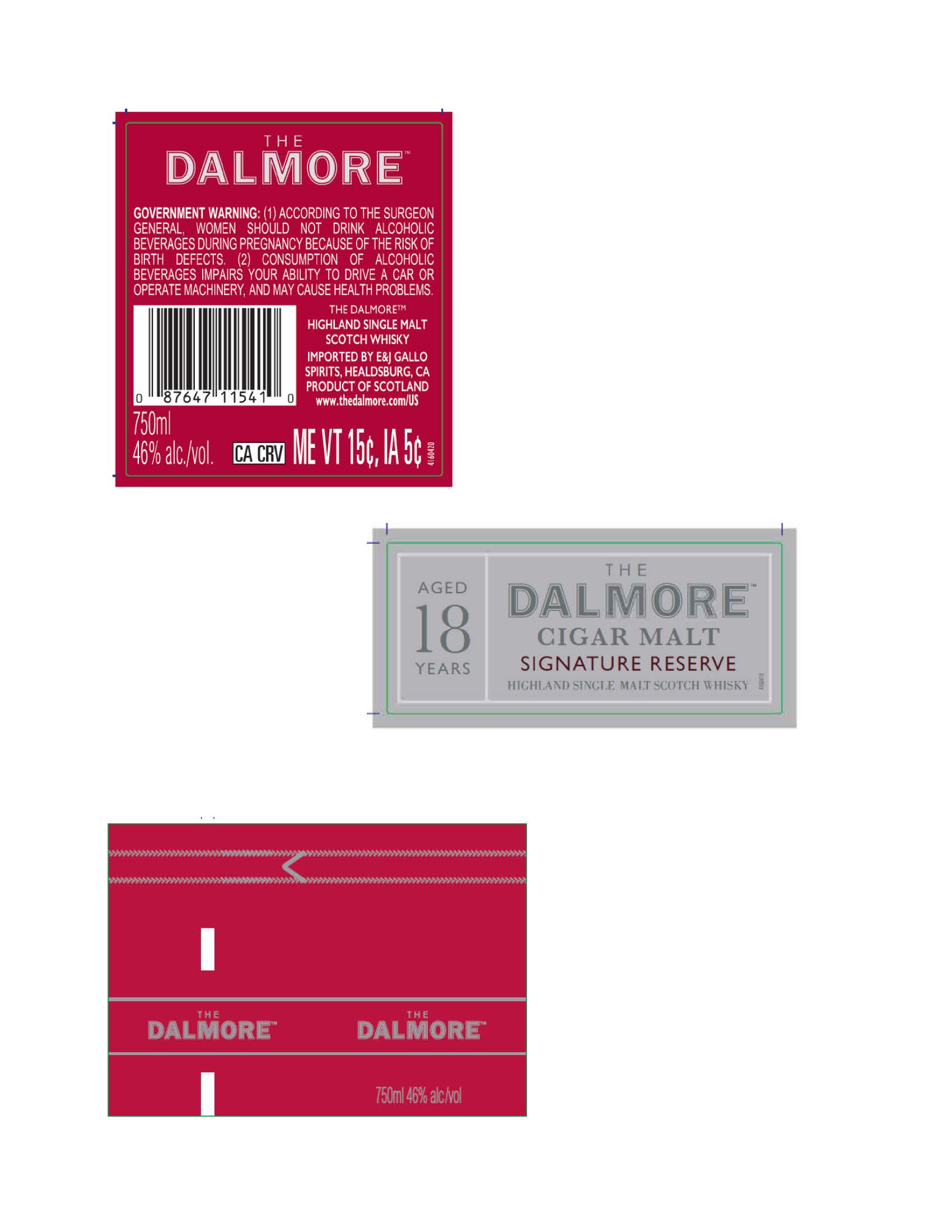 TABC label artwork for The Dalmore Cigar Malt Signature Reserve