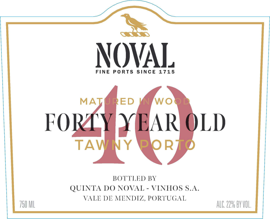 TABC label artwork for Noval 40YR Tawny Porto