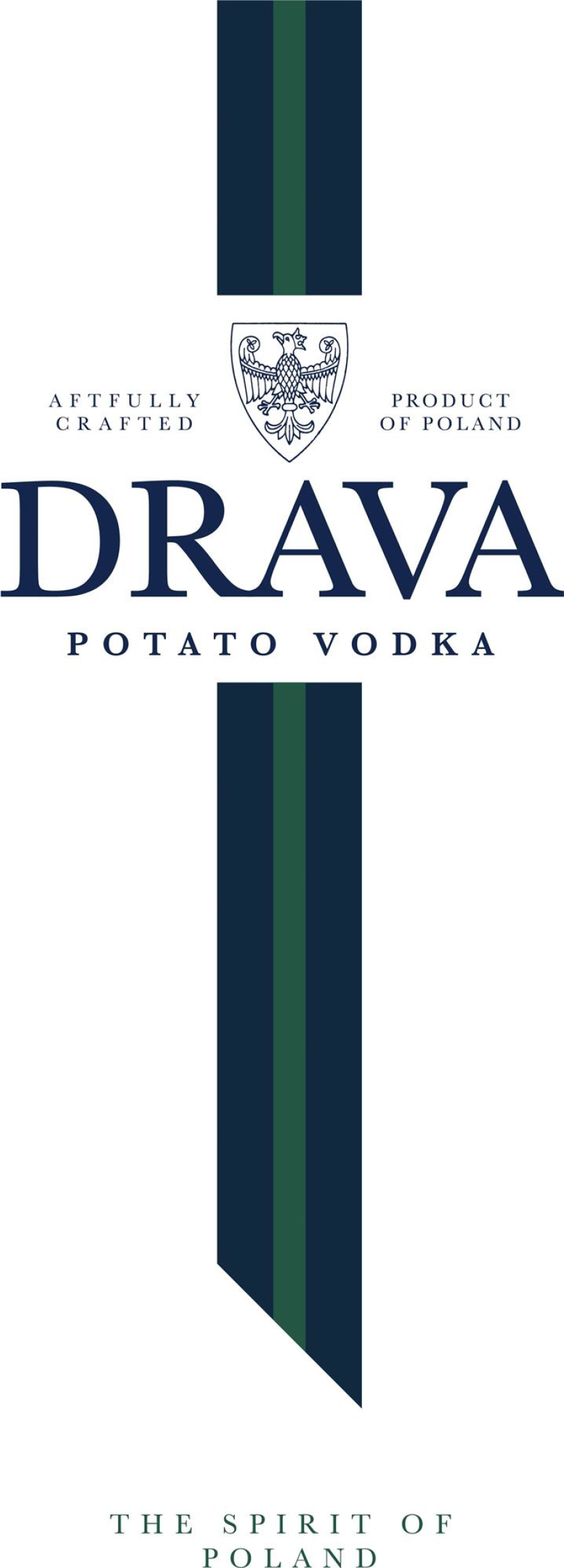 TABC label artwork for DRAVA POTATO VODKA