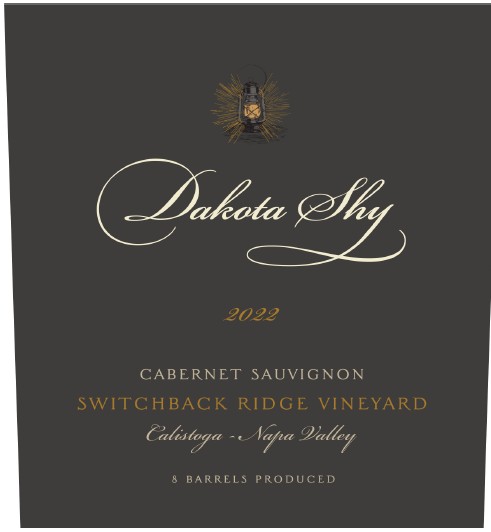 TABC label artwork for Dakota Shy Switchback Ridge Vineyard Cab Sauv Calistoga