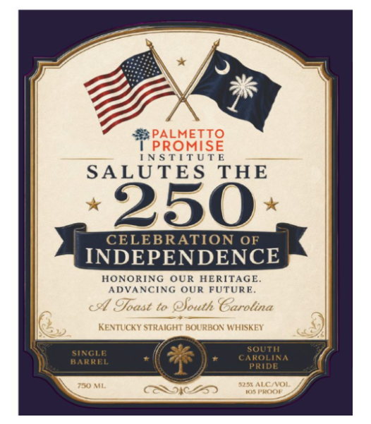 TABC label artwork for PALMETO PROMISE INSTITUTE STRAIGHT BOURBON WHISKEY