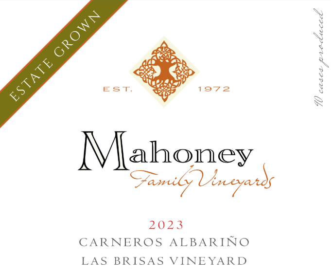 TABC label artwork for Mahoney Family Vineyards Albarino Las Brisas Vineyard