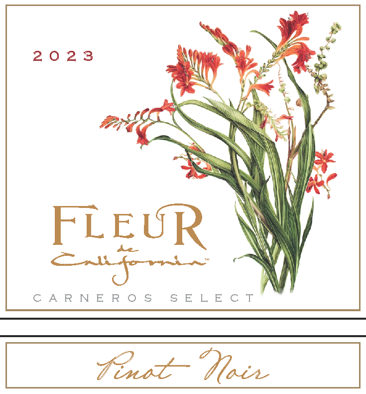 TABC label artwork for Fleur de California Pinot Noir Carneros Select