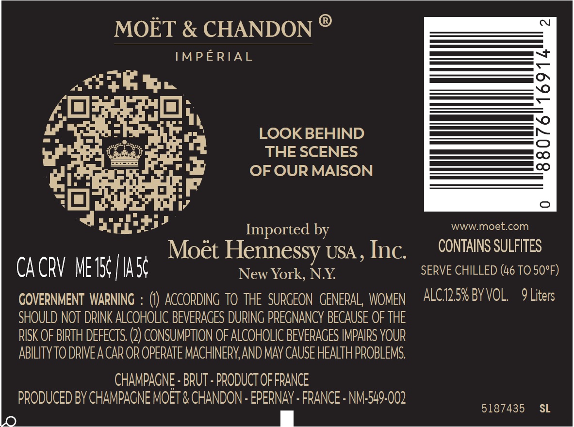 TABC label artwork for MOET & CHANDON IMPERIAL BRUT 9L WOODEN CASE