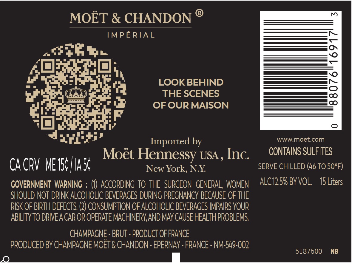 TABC label artwork for MOET & CHANDON IMPERIAL BRUT 15L WOODEN CASE