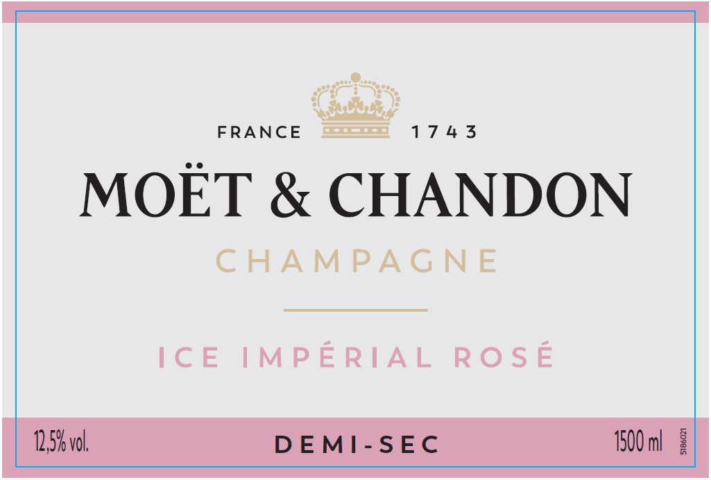 TABC label artwork for MOET & CHANDON ICE IMPERIAL ROSE