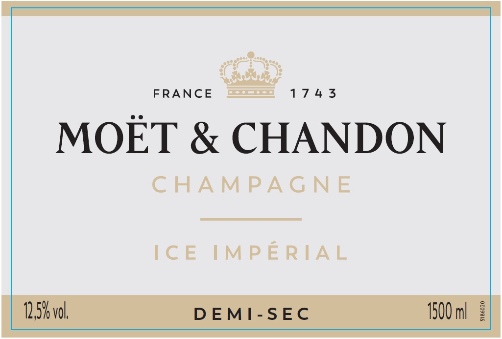 TABC label artwork for MOET & CHANDON ICE IMPERIAL BRUT