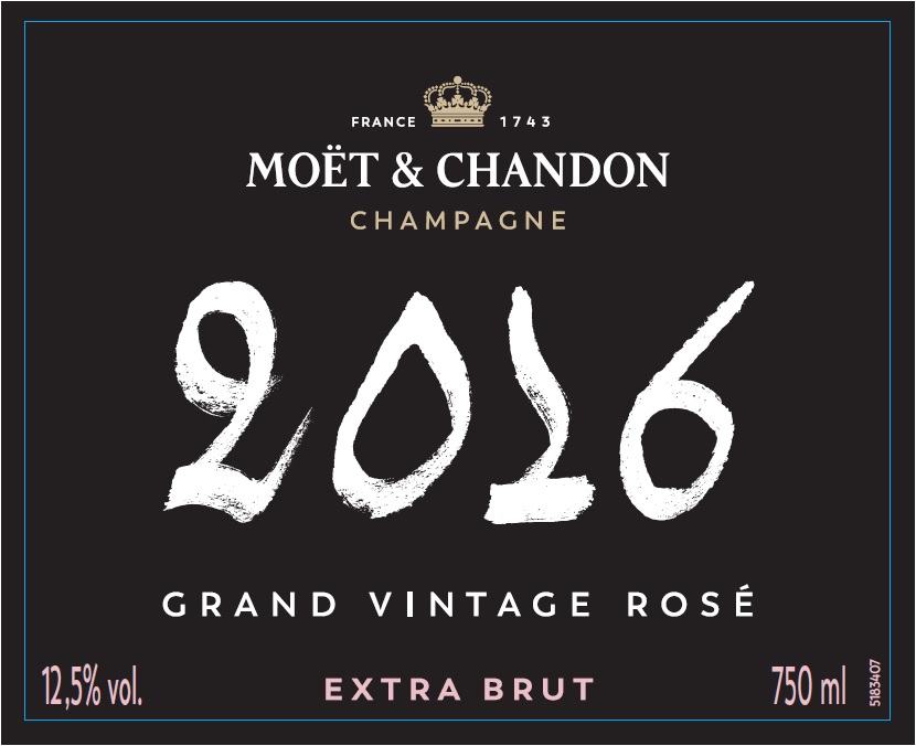 TABC label artwork for MOET & CHANDON GRAND VINTAGE ROSE 2016 CHALK