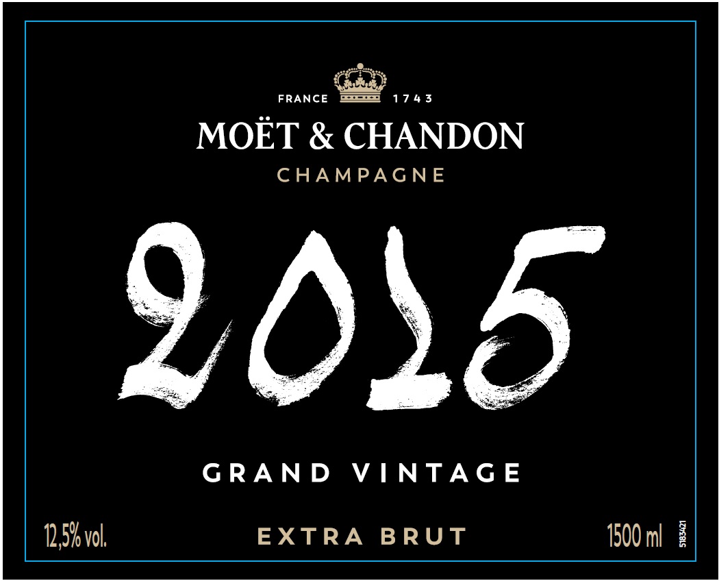 TABC label artwork for MOET & CHANDON GRAND VINTAGE BRUT 2015 CHALK