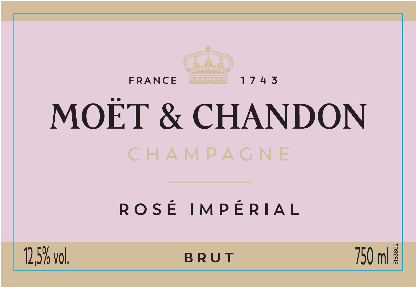 TABC label artwork for MOET & CHANDON ROSE IMPERIAL - NEW LABELS